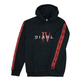Diablo IV Clash Noir Pullover Sweat à capuche - Vue de face avec design des manches
