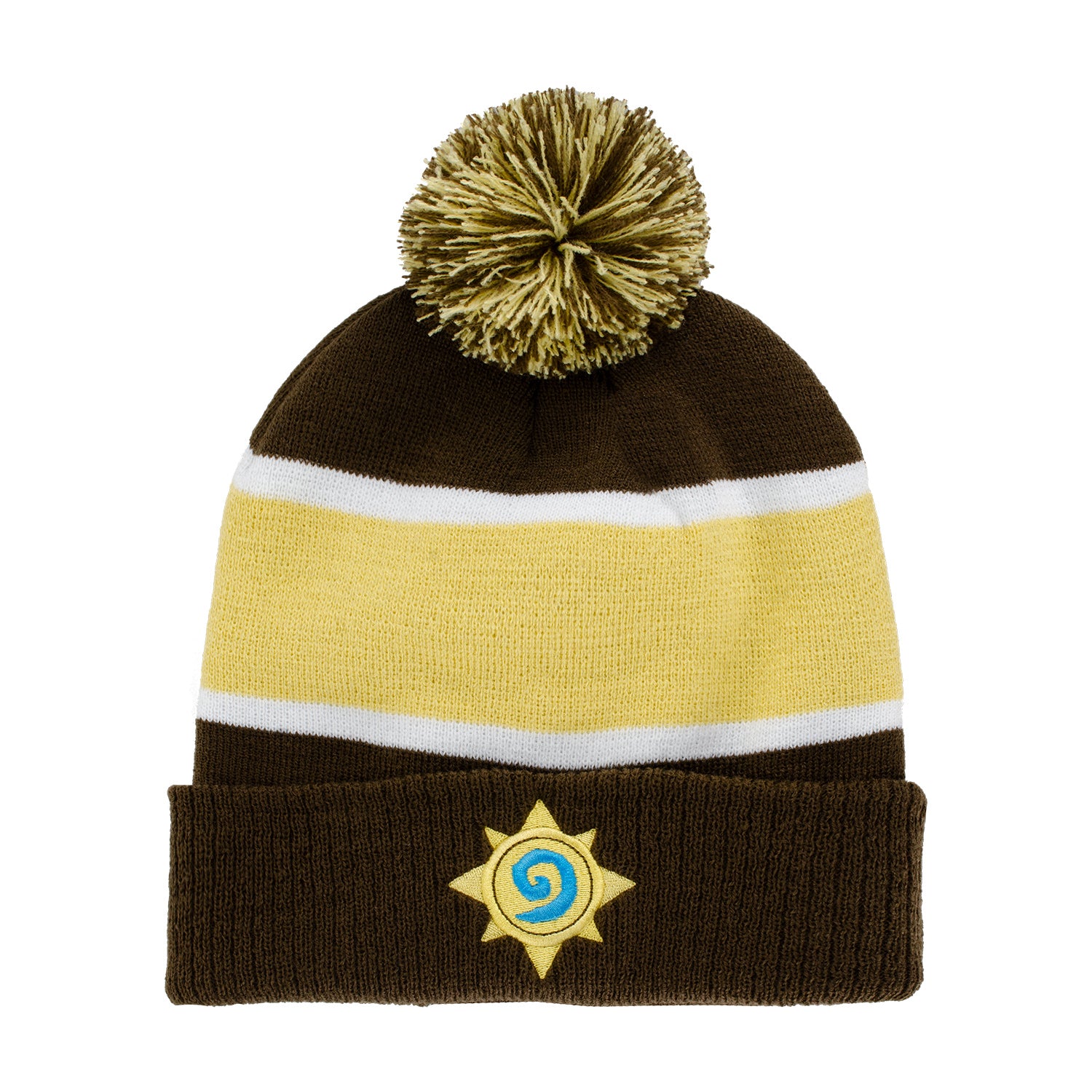 Hearthstone Bonnet Pom marron - Vue de face