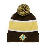 Hearthstone Bonnet Pom marron - Vue de face