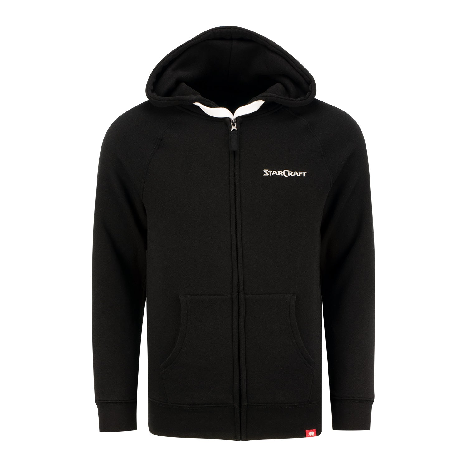 StarCraft Noir Zip-Up Sweat à capuche - Vue de face