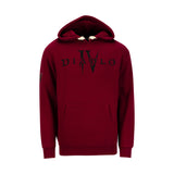 Diablo IV Heavy Weight Patch Burgundy Pullover Sweat à capuche - Vue de face