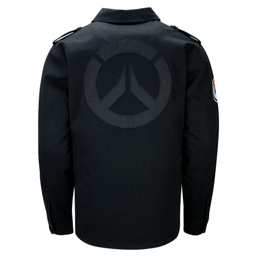 Overwatch 2 Giacca militare nera con bottoni - Vista posteriore
