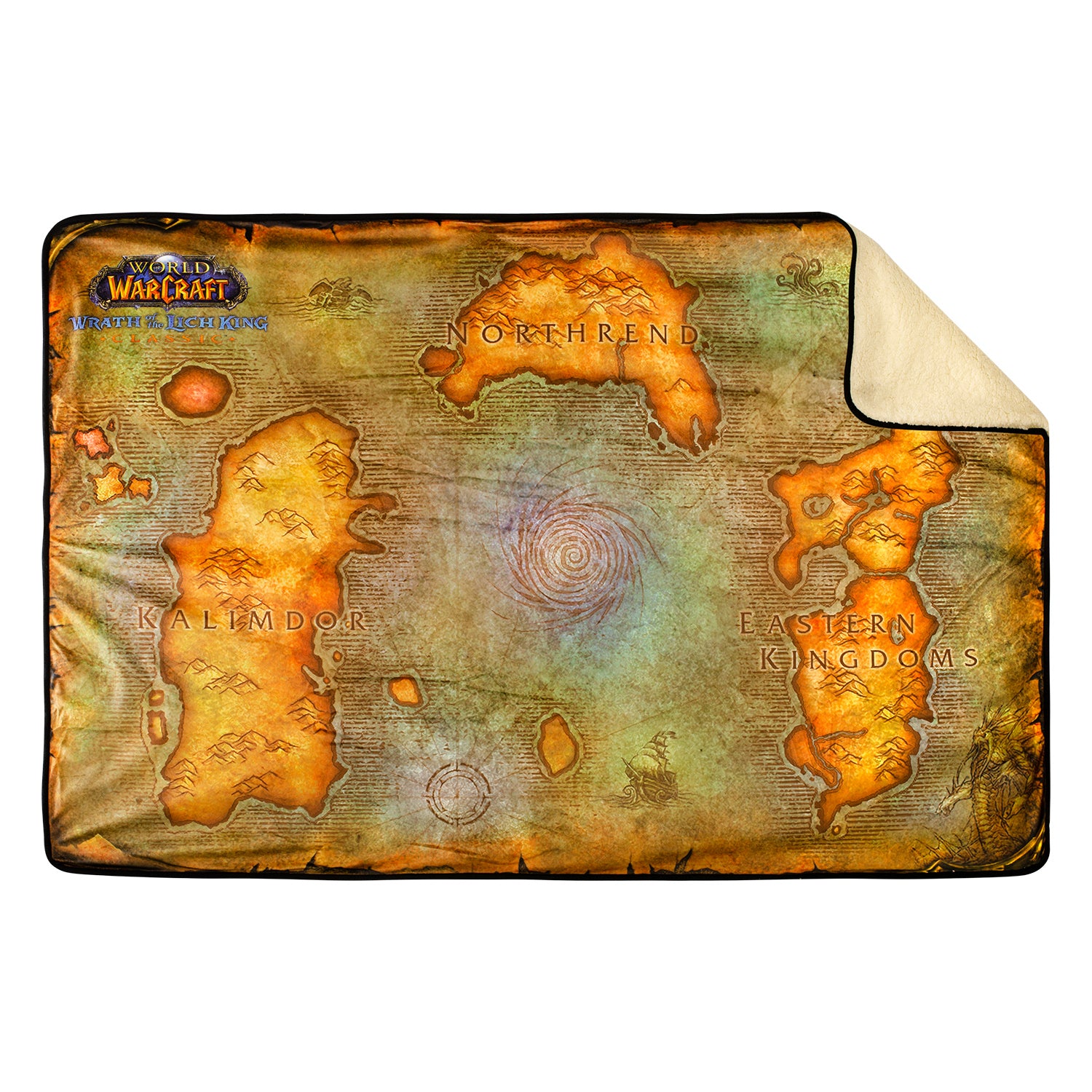 World of Warcraft Wrath of the Lich King Map Coperta Sherpa - blizzard  ingranaggio Negozio UK