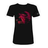 World of Warcraft Alexstrasza Women's Black T-Shirt - Front View