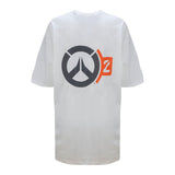 Overwatch 2 Tracer Women's White Boyfriend Fit T-Shirt - Back View