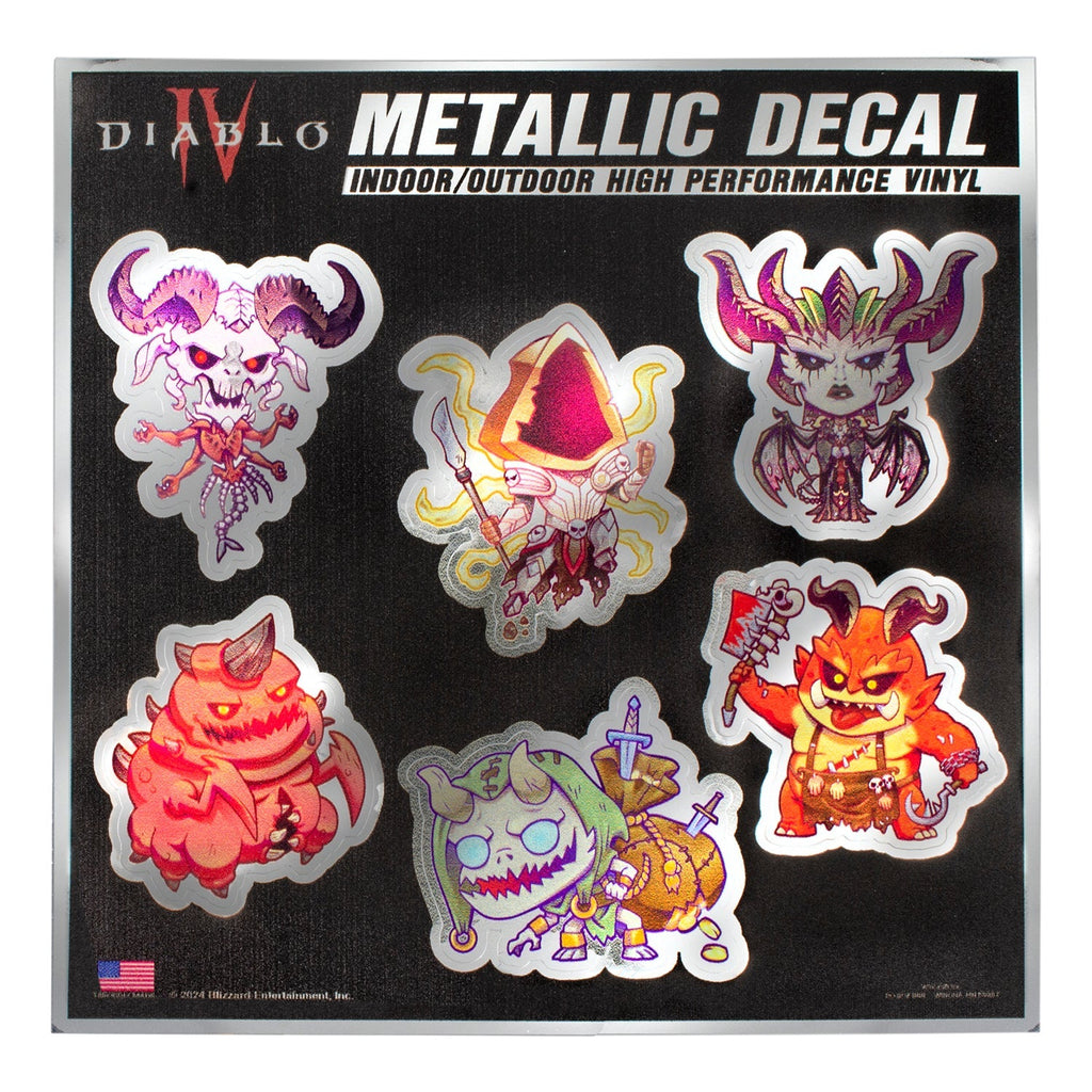 Diablo IV Metallic Character Sticker Sheet – Blizzard Gear Store UK