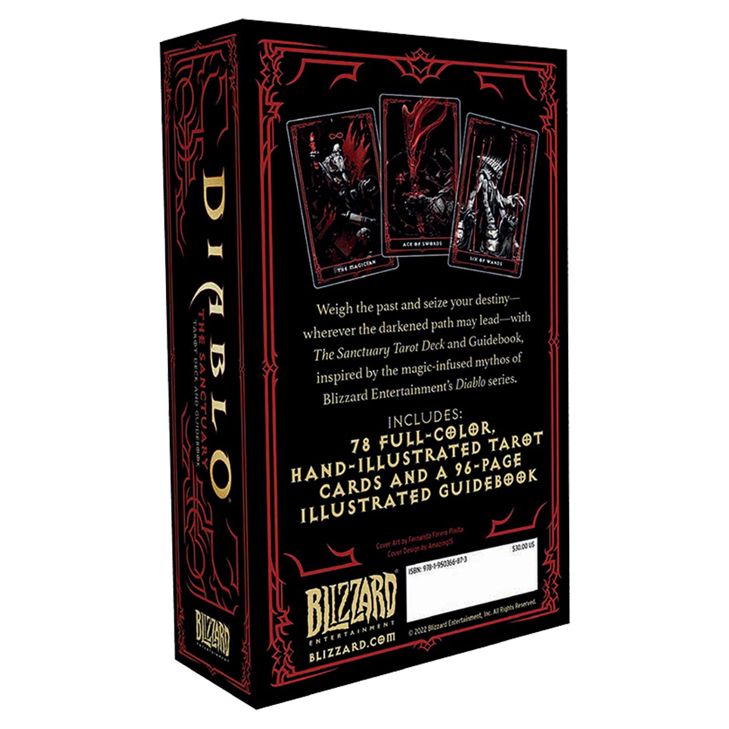 Diablo: The Sanctuary Tarot Deck and Guidebook - back of cover