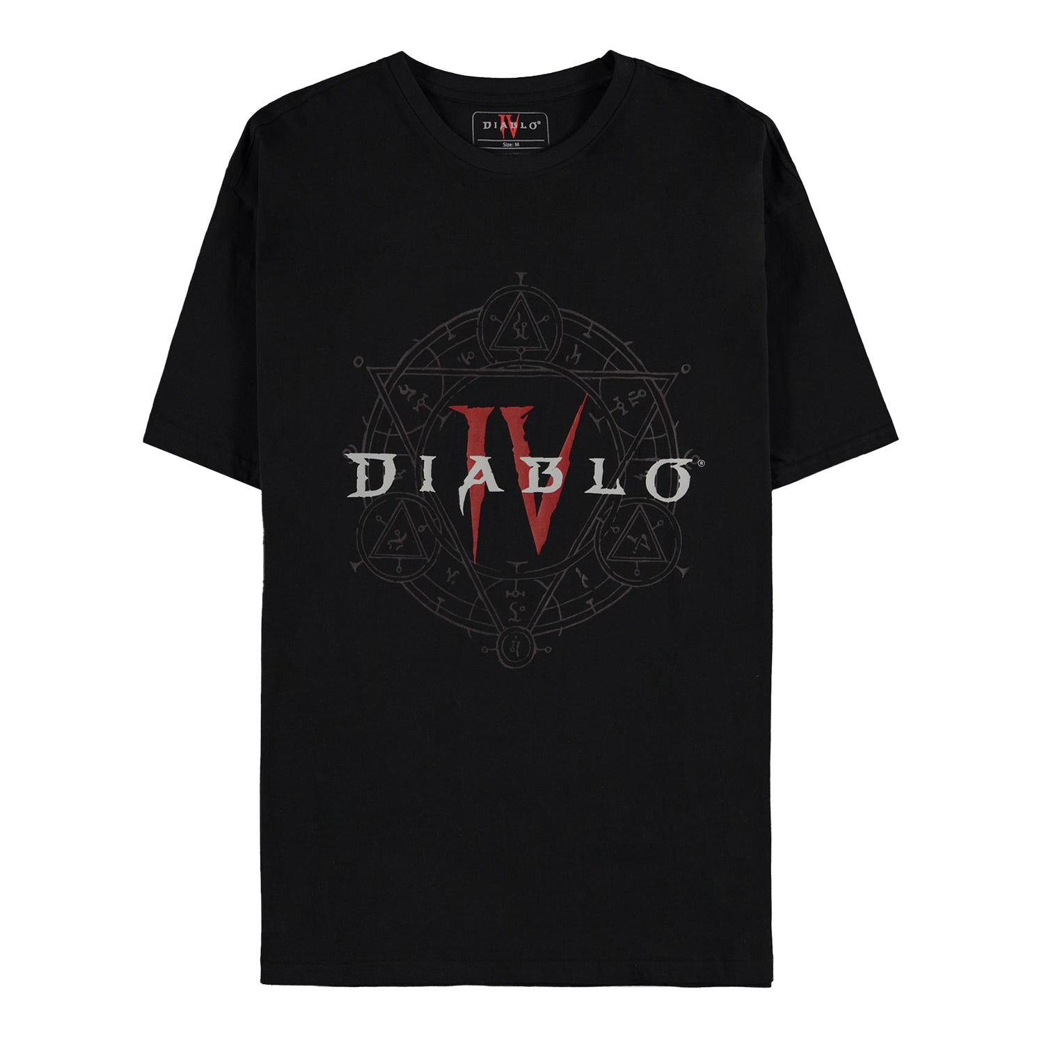 Diablo IV Pentagram Logo Black T-Shirt - Front View