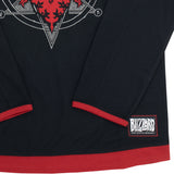 Diablo IV Black Hockey Jersey - Close-Up View