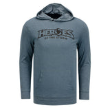 Heroes of the Storm Logo Blue Hooded Long Sleeve T-Shirt - Front View