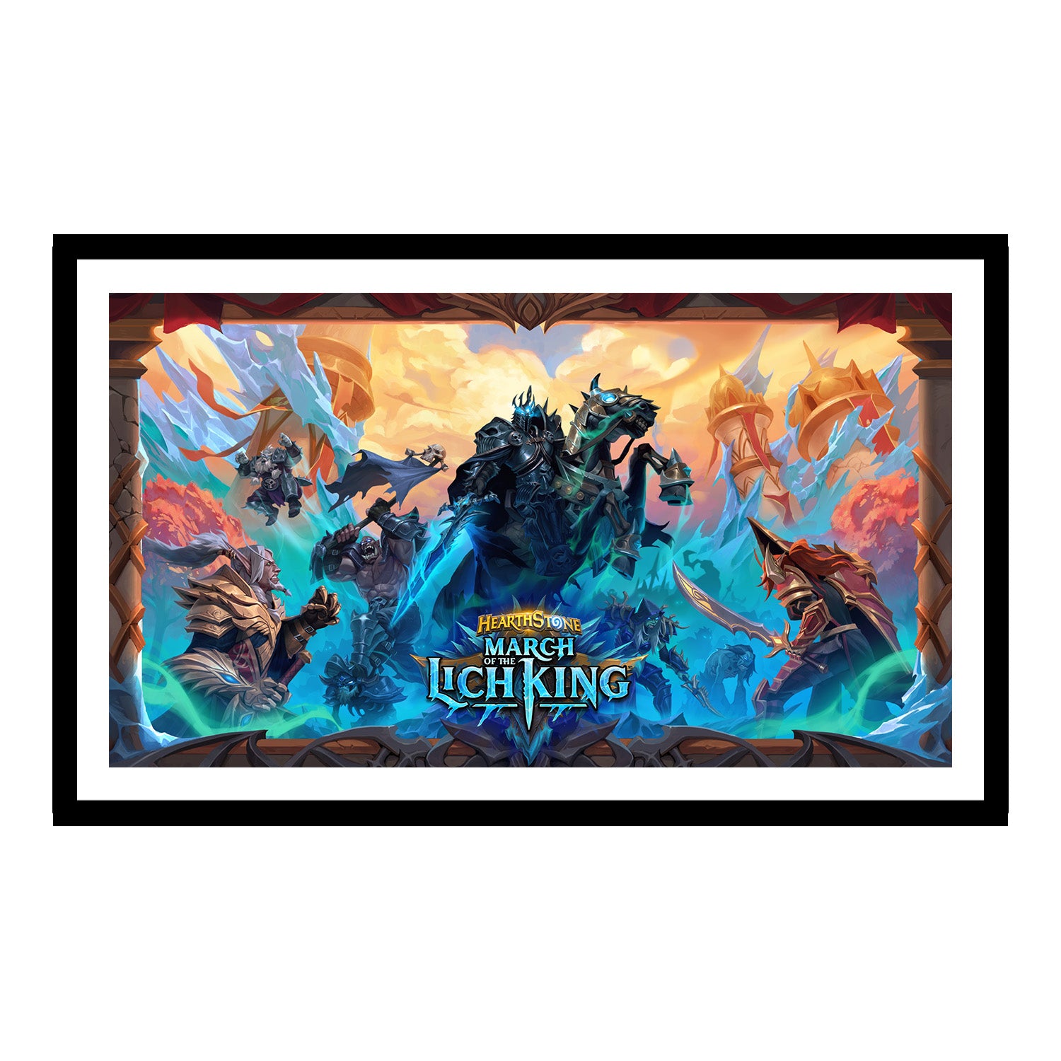 Hearthstone March of the Lich King 30.5 x 43.4 cm Framed Art Print - Front View