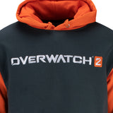 Overwatch 2 Charcoal Colorblock Hoodie - Close Up View