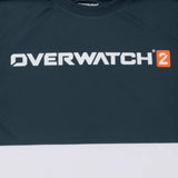 Overwatch 2 Logo White Colorblock T-Shirt - Close-Up View