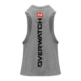 Overwatch 2 Women's Grey Tank Top - back view