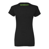 StarCraft Zerg Rush Women's Black T-Shirt - Back View