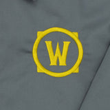 World of Warcraft Grey Zip-Up Work Jacket - Closeup