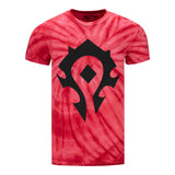 World of Warcraft Horde Red Tie-Dye T-Shirt - Front view