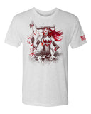 World of Warcraft Dragonflight Alexstrasza White T-Shirt - Front View with Alexstrasza Character