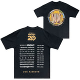 World of Warcraft 20th Anniversary Celebration Black T-Shirt - Front and back views