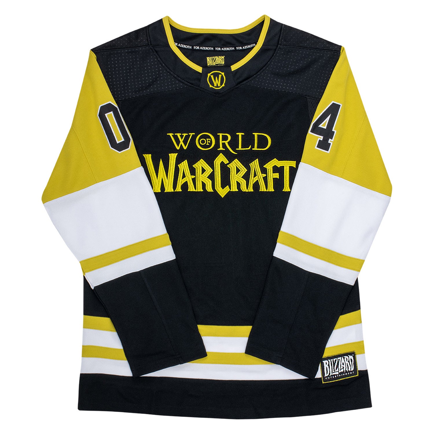 World of Warcraft Black Hockey Jersey - Front View