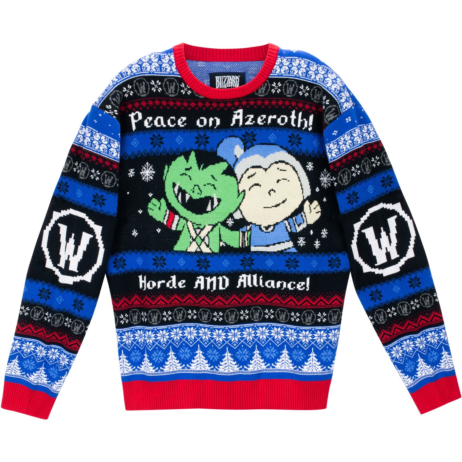 World of Warcraft Peace on Azeroth Holiday Sweater - Front View