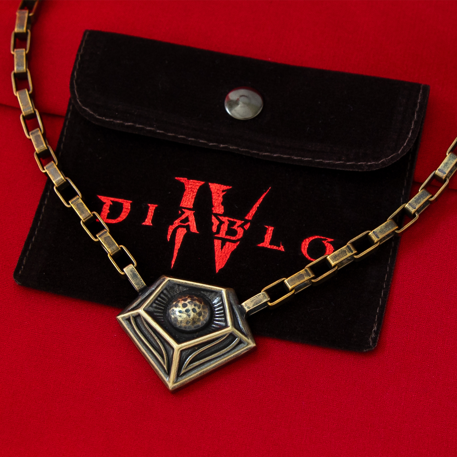 Diablo IV X RockLove Inarius Necklace - Close Up View