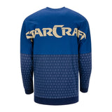 StarCraft Blue Billboard Long Sleeve T-Shirt - Back View