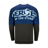 Heroes of the Storm Blue Billboard Long Sleeve T-Shirt - Back View