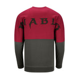 Diablo Burgundy Billboard Long Sleeve T-Shirt - Back View