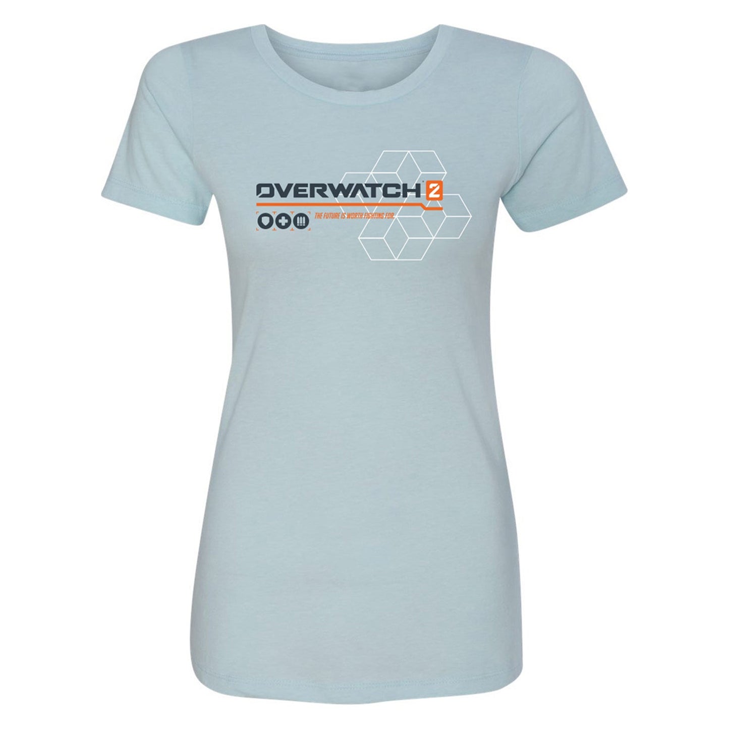 Overwatch 2 Heroes Women's Blue T-Shirt - Front View