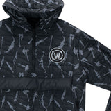 World of Warcraft Weapons Half-Zip Pullover Jacket - Front Close Up View