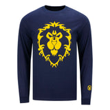 World of Warcraft Alliance Navy Long Sleeve T-Shirt - Front View
