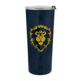 World of Warcraft Alliance 650ml Stainless Steel Tumbler in Blue - Front View