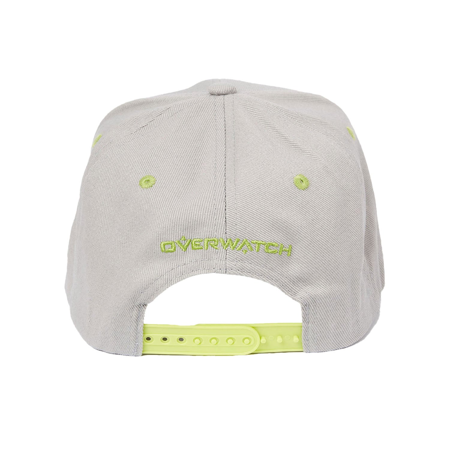 Overwatch Genji Grey Flatbill Snapback Hat - Back View