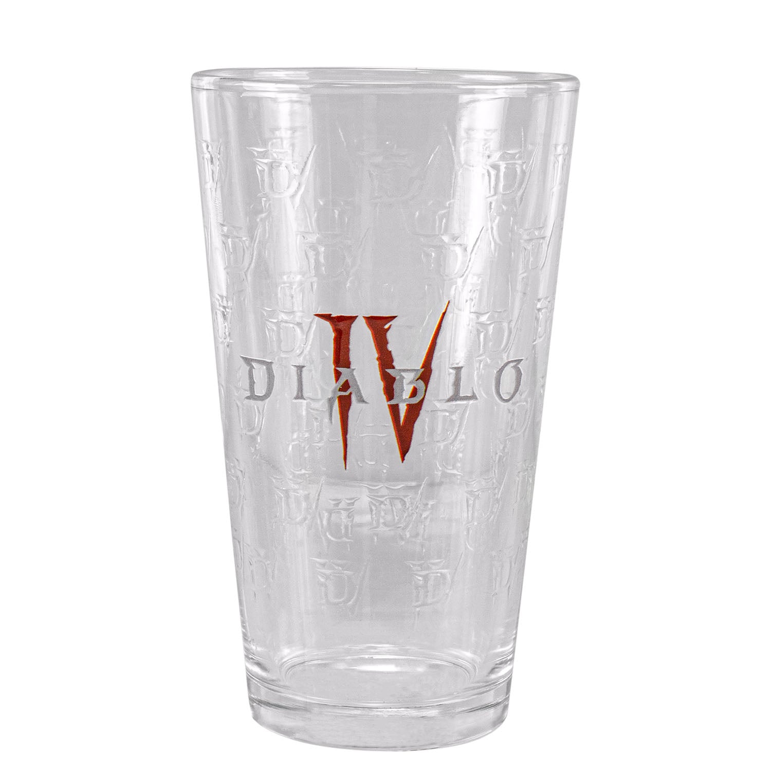 Diablo IV 454ml Pint Glass in Red - Front View