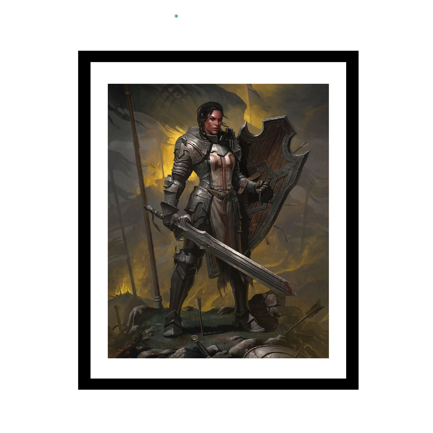 Diablo Crusader 40.5 x 51 cm Framed Print - Front View