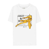 Overwatch Tracer Women's White Shooting T-Shirt - Front View