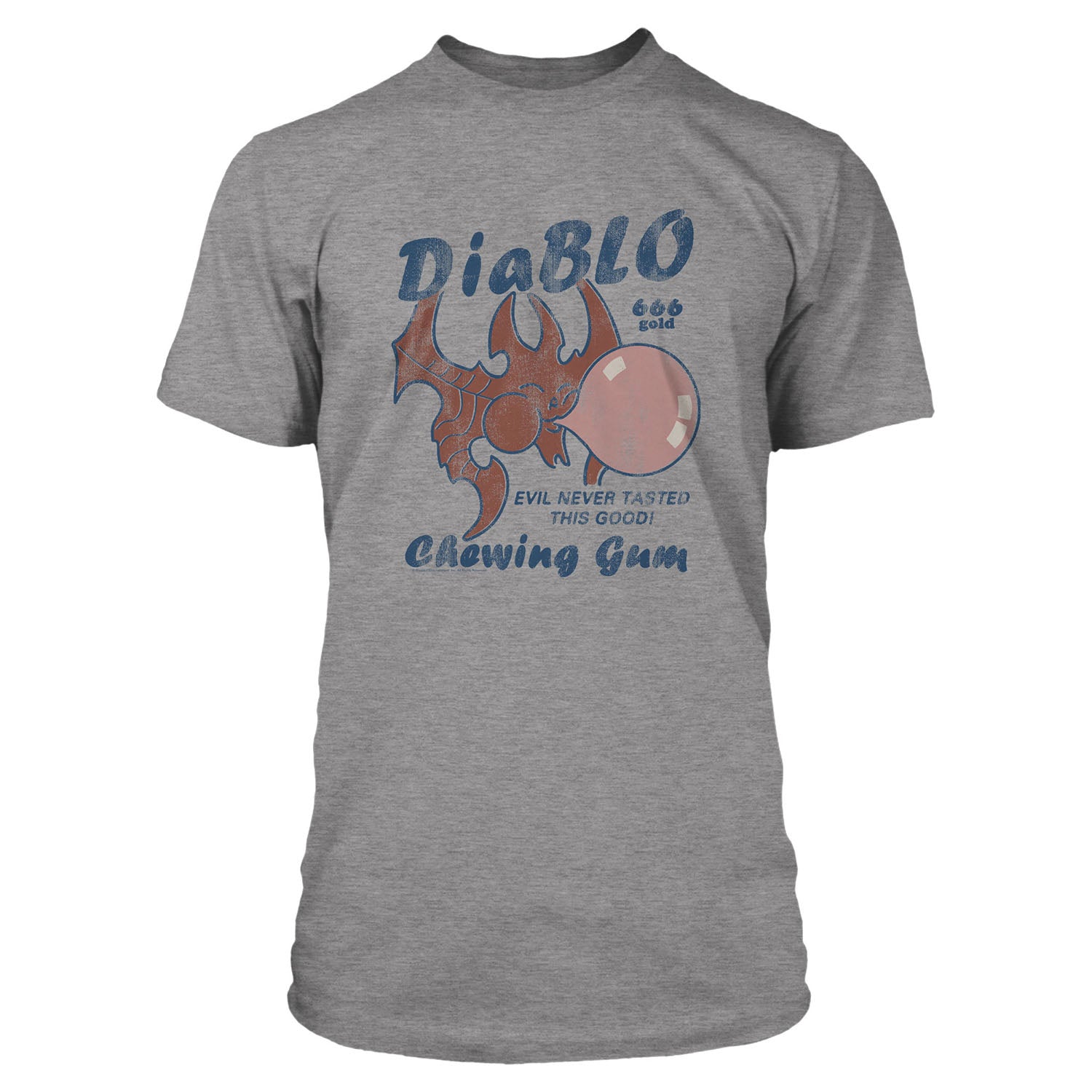 Diablo Graphite J!NX Heather Grey T-Shirt - Front View