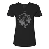 Diablo IV Necromancer Women's Black T-Shirt - Front View
