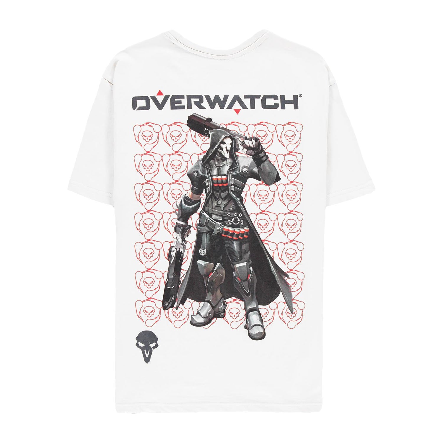 Overwatch Reaper White Guns T-Shirt - Back View