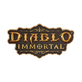 Diablo Immortal Logo Pin in Black - Front View