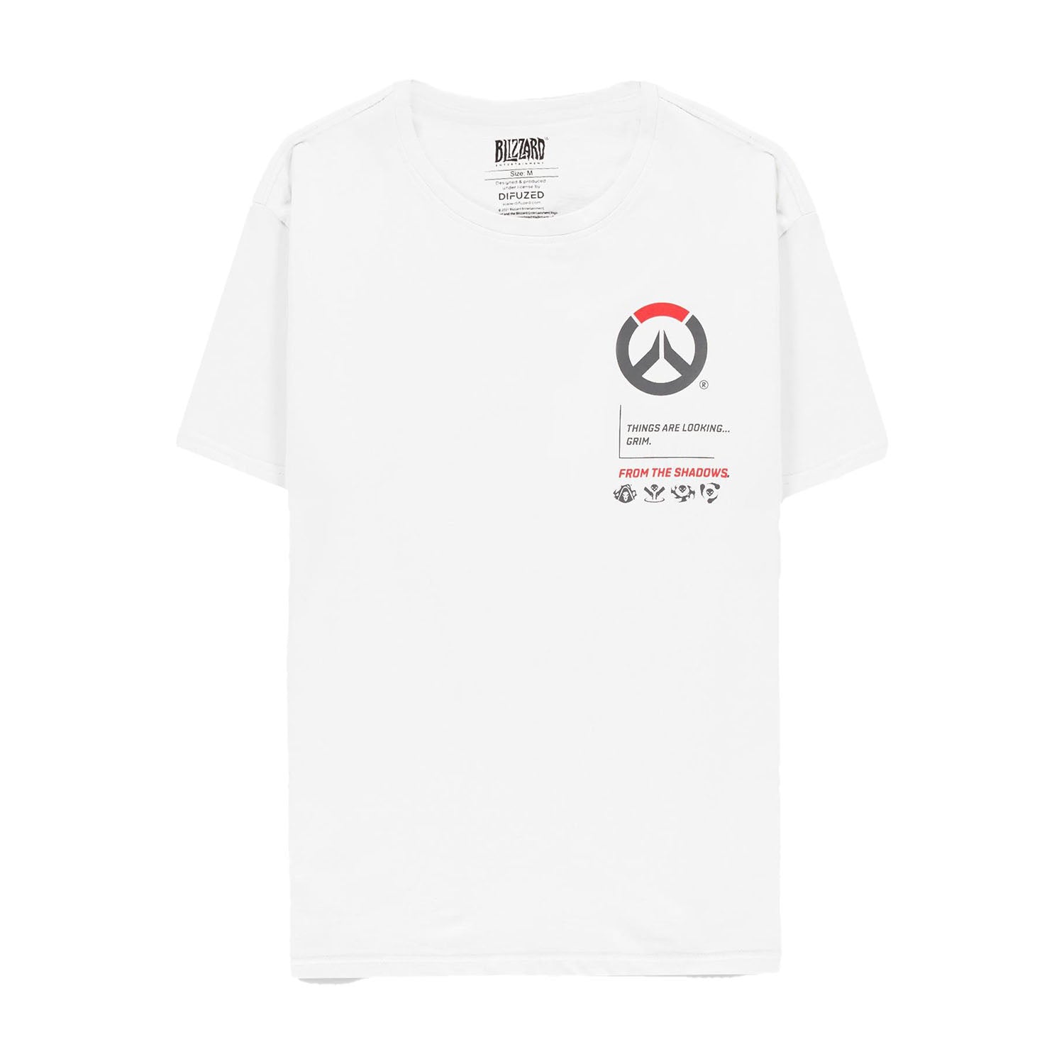 Overwatch Reaper White Guns T-Shirt - Front View