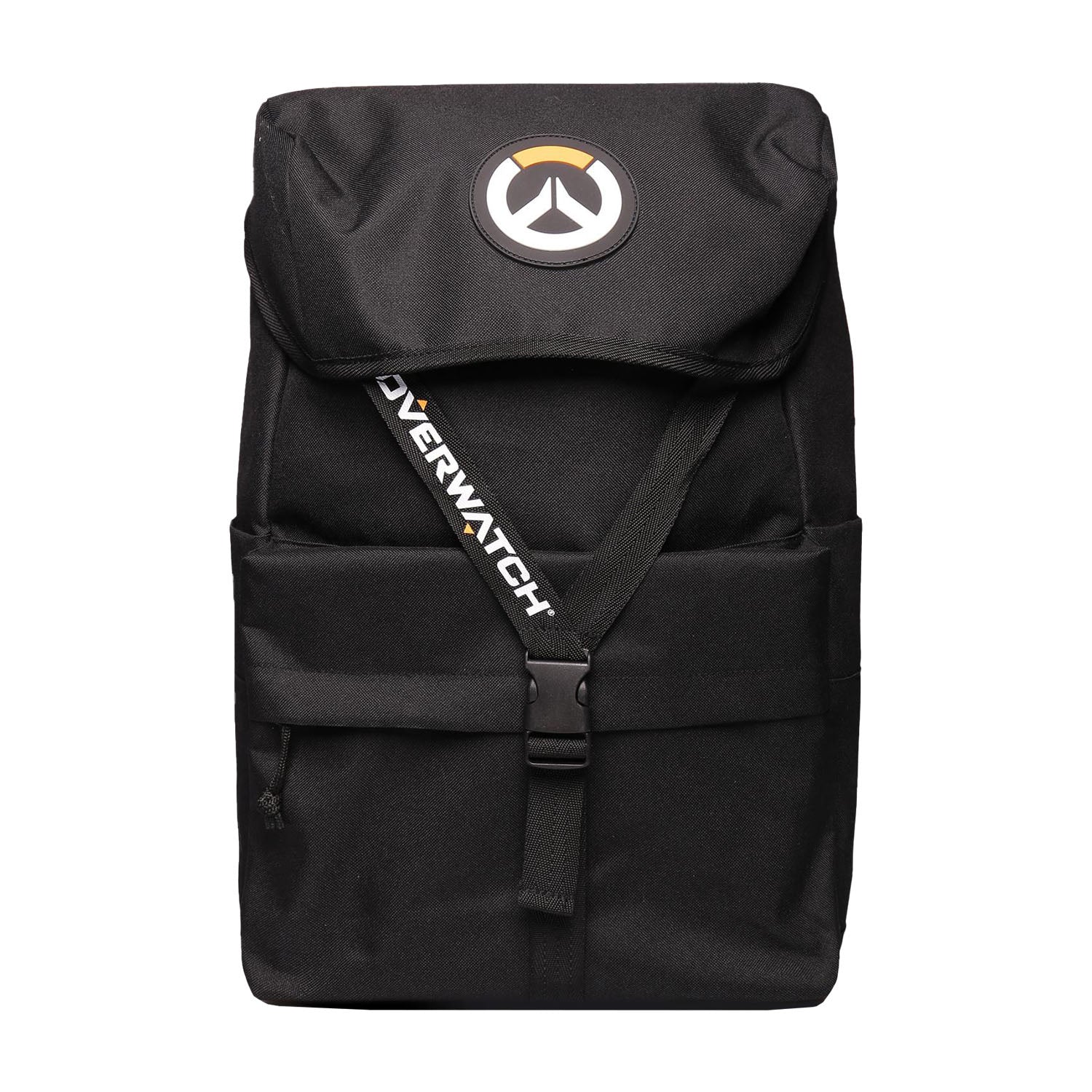 Overwatch Black Strap Backpack - Front View