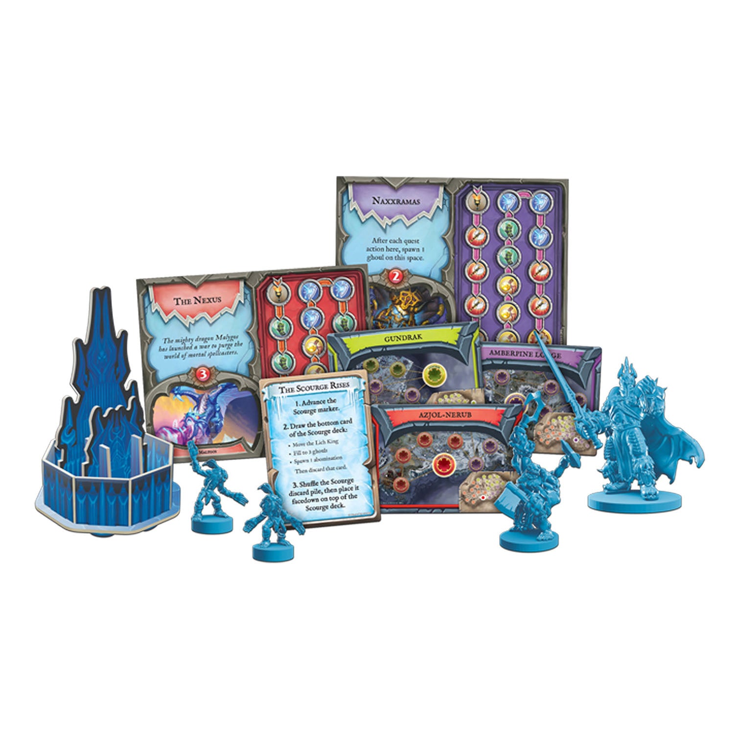 World of Warcraft: Wrath of the Lich King-A Pandemic System Board Game in Blue - Front Card View
