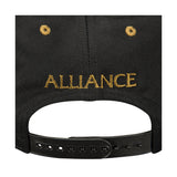 World of Warcraft Alliance J!NX Black Flatbill Snapback Hat - Back View