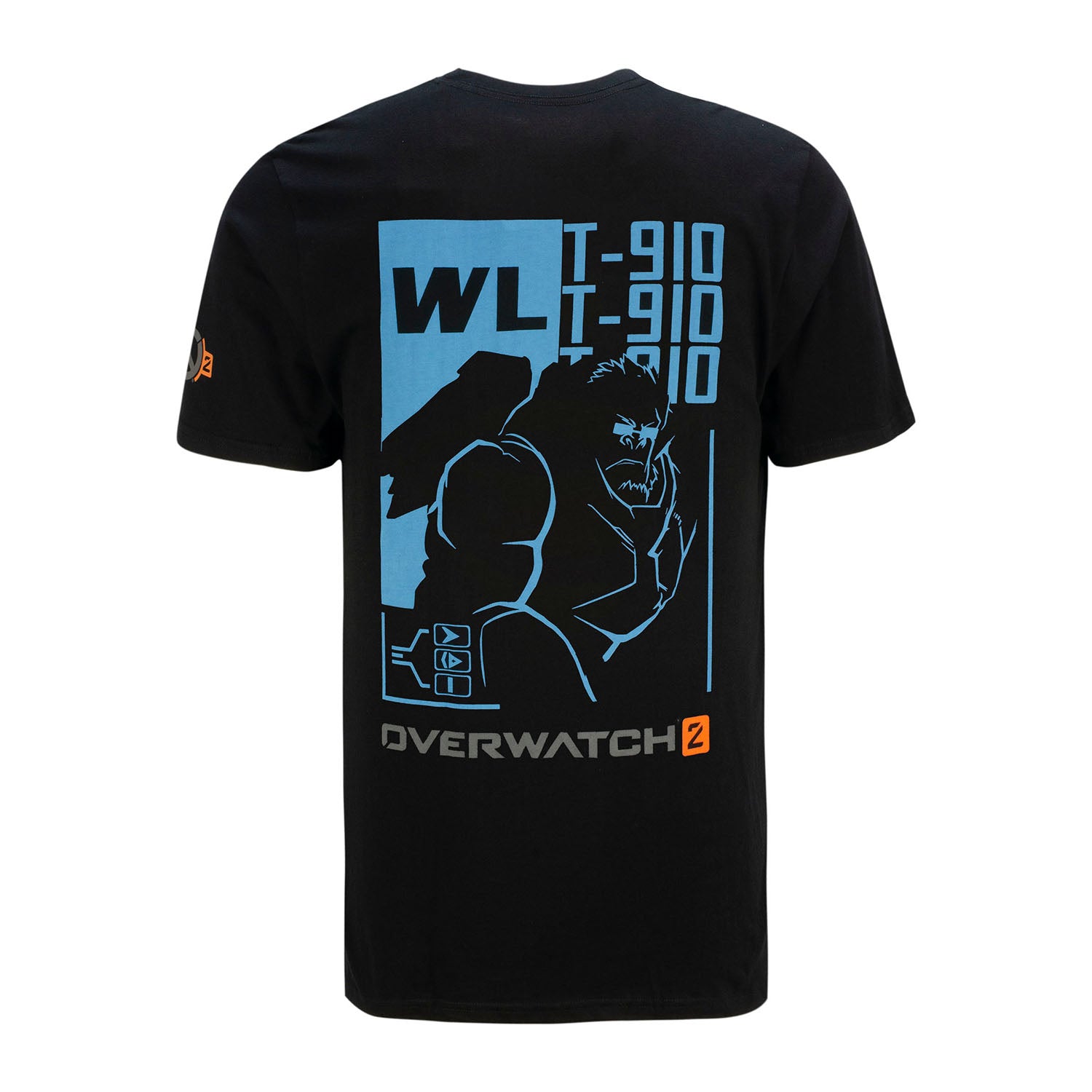 Overwatch 2 Winston Black Hero T-Shirt - Back View
