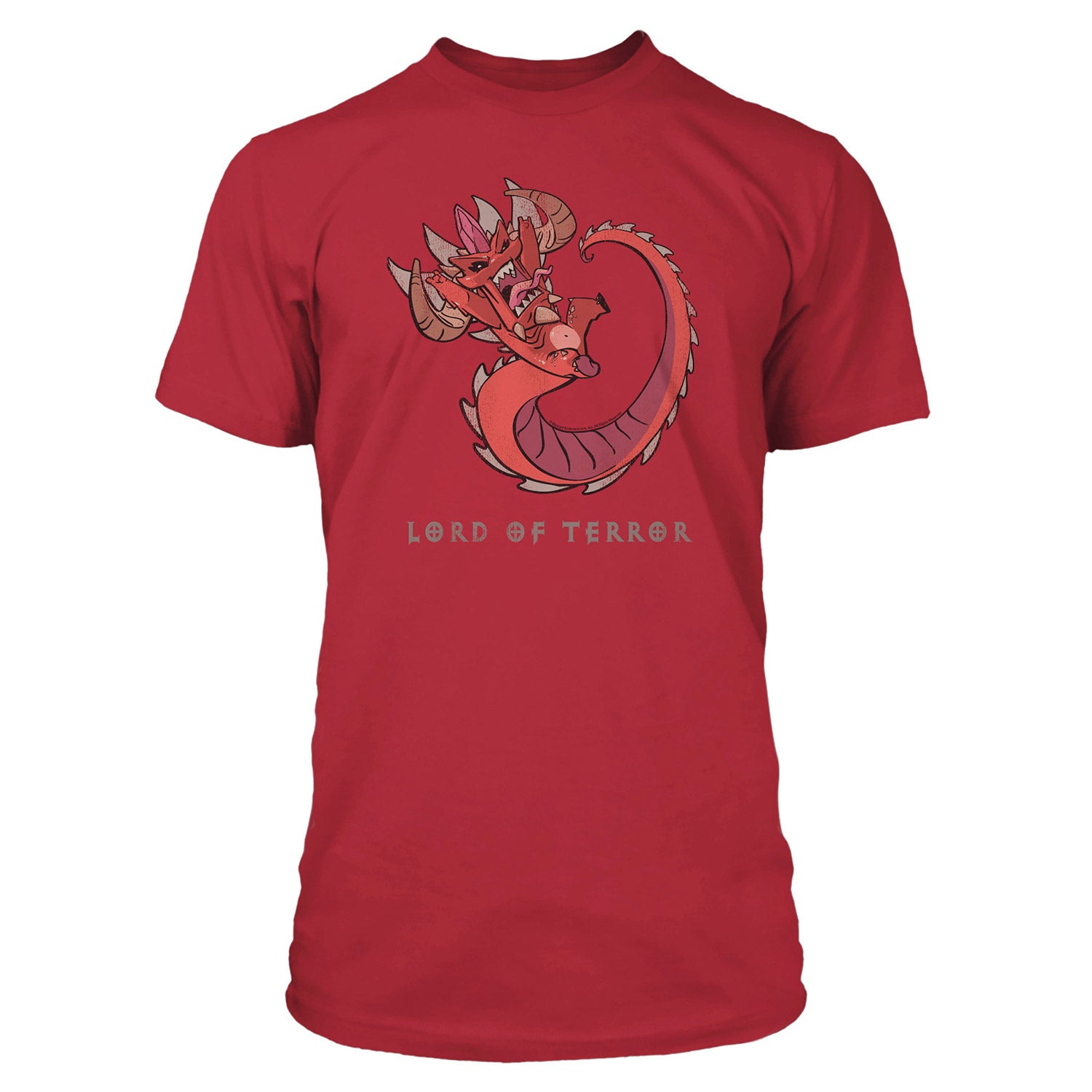 Diablo III J!NX Cartoon Lord of Terror Red T-Shirt - Front View