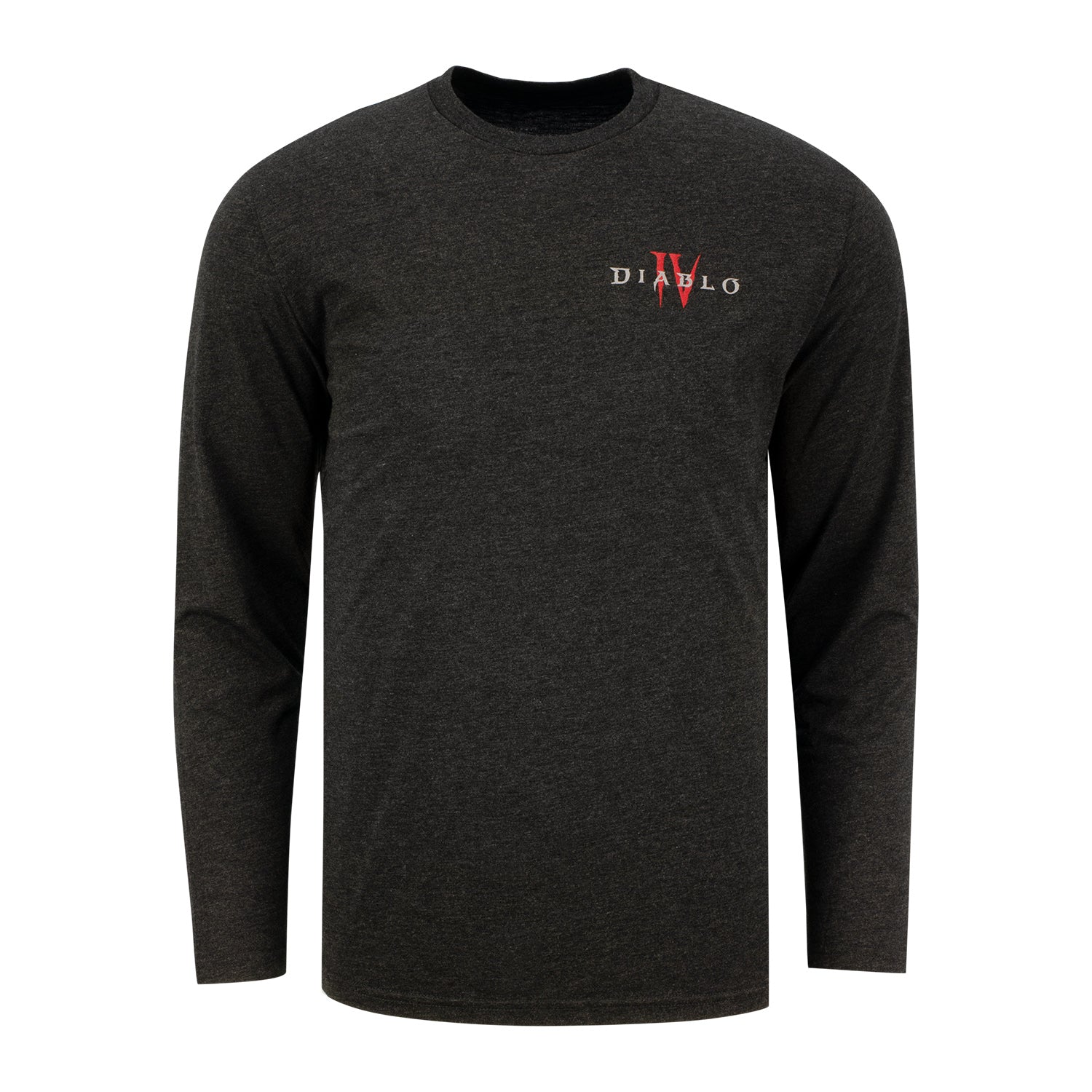 Diablo IV Charcoal Long Sleeve T-Shirt - Front View