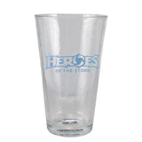 Heroes of the Storm 454ml Pint Glass in Blue - Front View