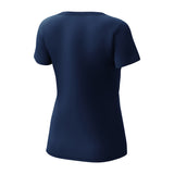 Heroes of the Storm Game Logo Women's Blue T-Shirt - Back View